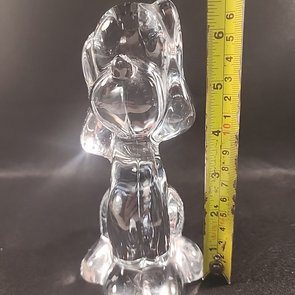 Mikasa Crystal Dog Puppy Paperweight Figurine Classic Friends 6.5" Hound Pup - Picture 11 of 11